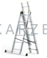 Drabina aluminiowa 3-elementowa Drabest DRA0002 6 szczebli PRO