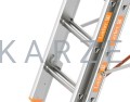 Drabina Layher Topic 1040 uniwersalna 3x6 szczebli