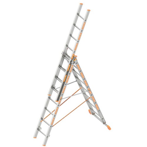 Drabina Layher Topic 1040 uniwersalna 3x14 szczebli