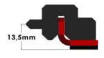 Adapter Clampine  CL13 do montażu urządzeń na dachach z blachą panelową typu Ruukki PANEL